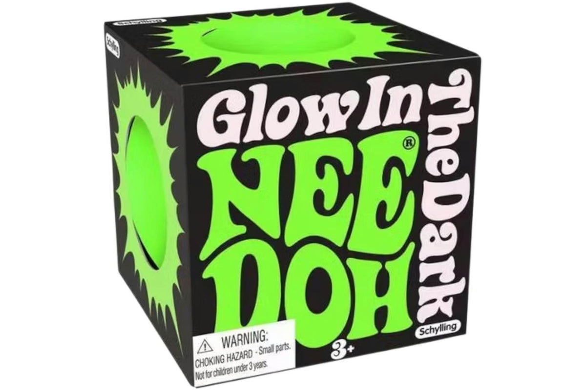 NeeDoh Glow in The Dark (Tiny Version) Squishy Fidget Toy Green