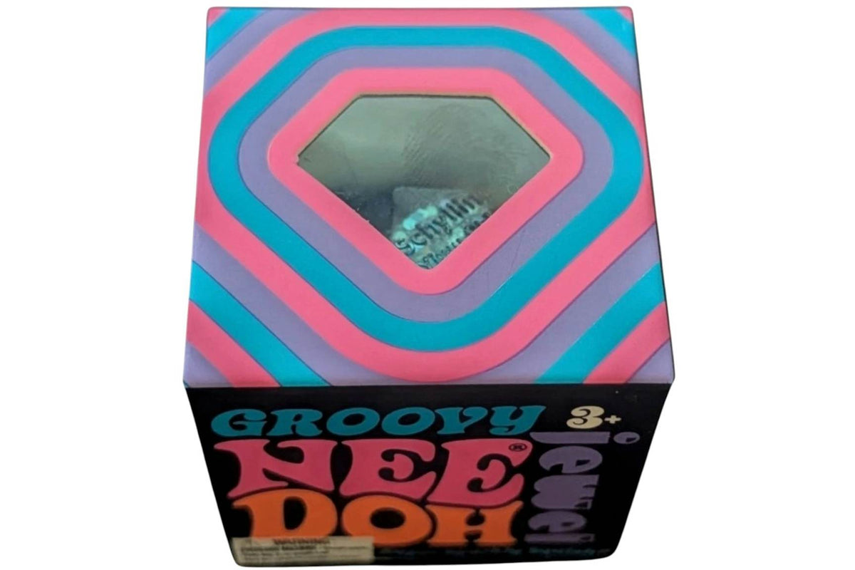 NeeDoh Groovy Jewel Mini Squishy Fidget Toy Blue