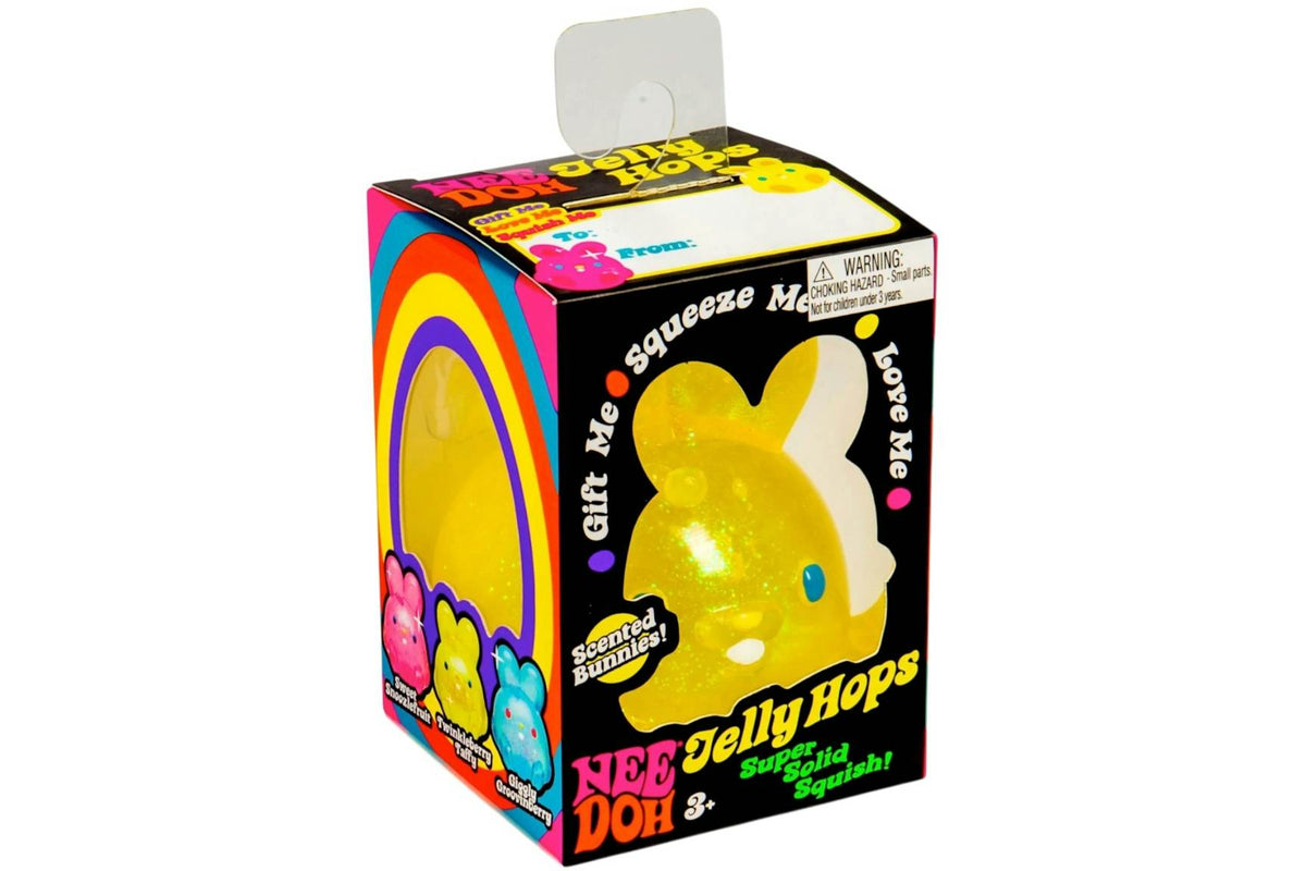 NeeDoh Jelly Hops Scented Bunny Squishy Fidget Toy Yellow
