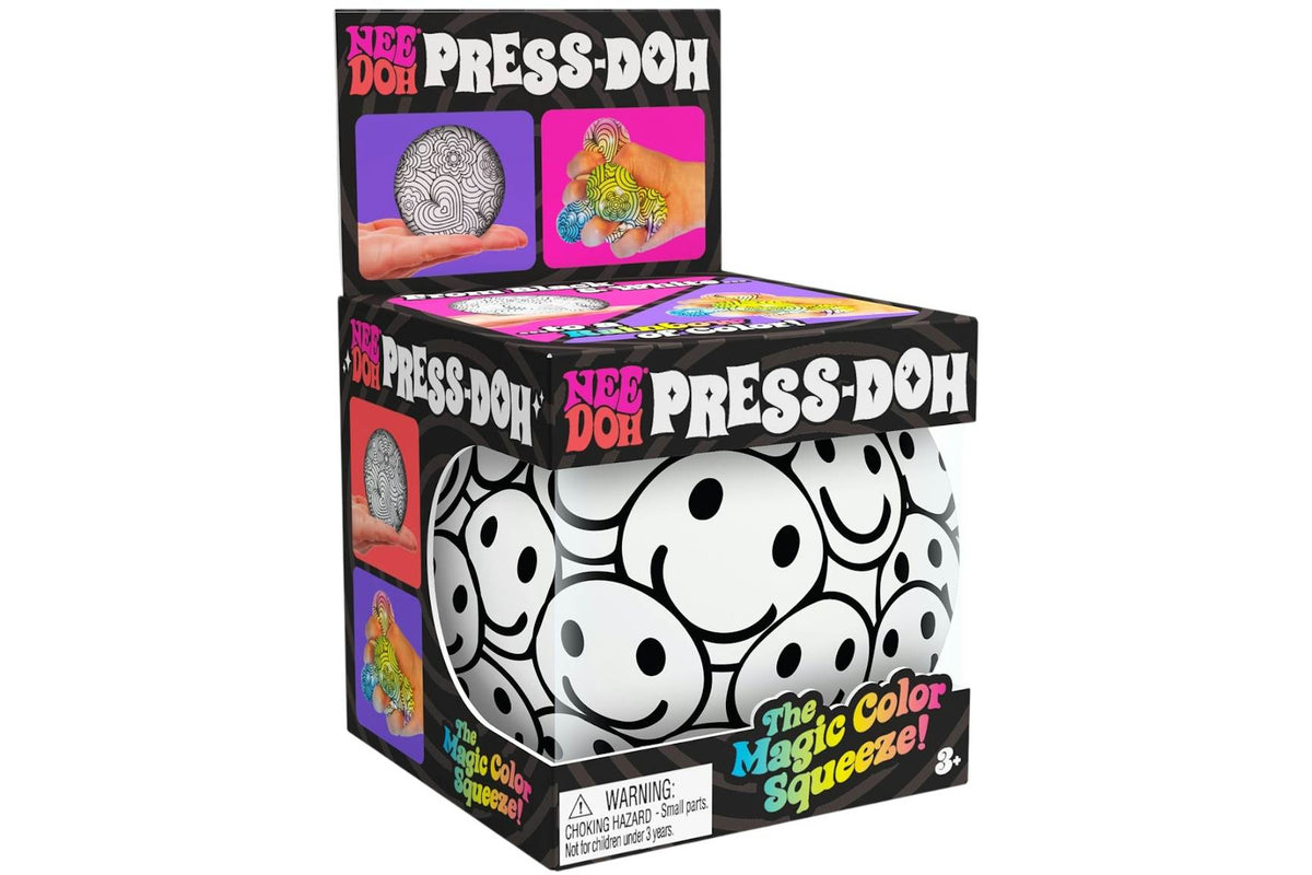 NeeDoh Smiley Face Press-Doh Squishy Fidget Toy