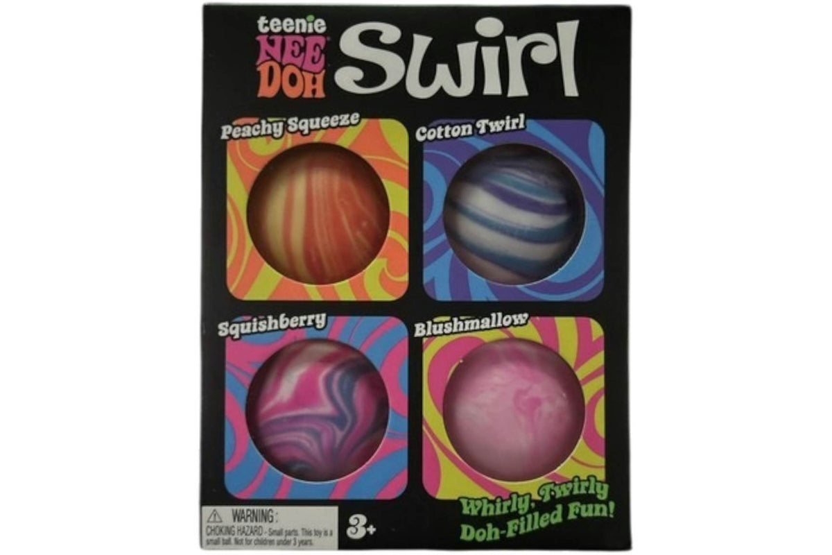 NeeDoh Teenie Swirl Squishy Fidget Toy Set of 4