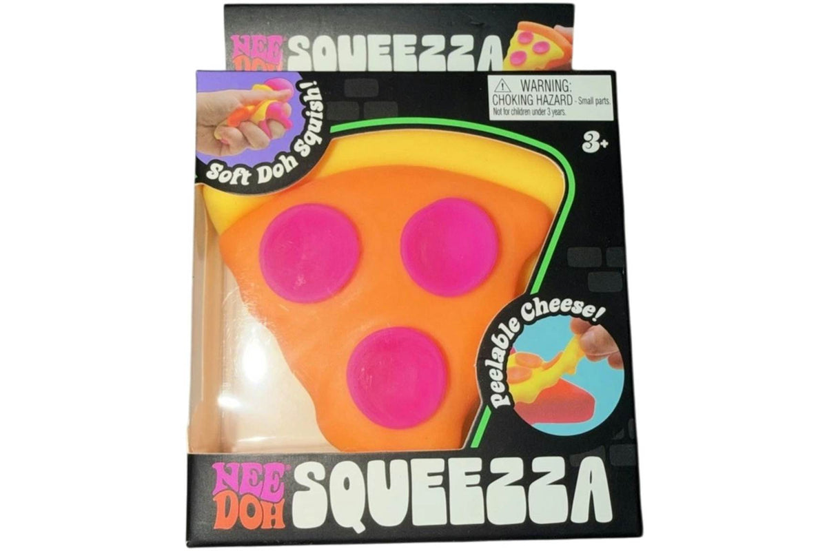 NeeDoh Squeeza Pizza Squishy Fidget Toy Yellow Crust